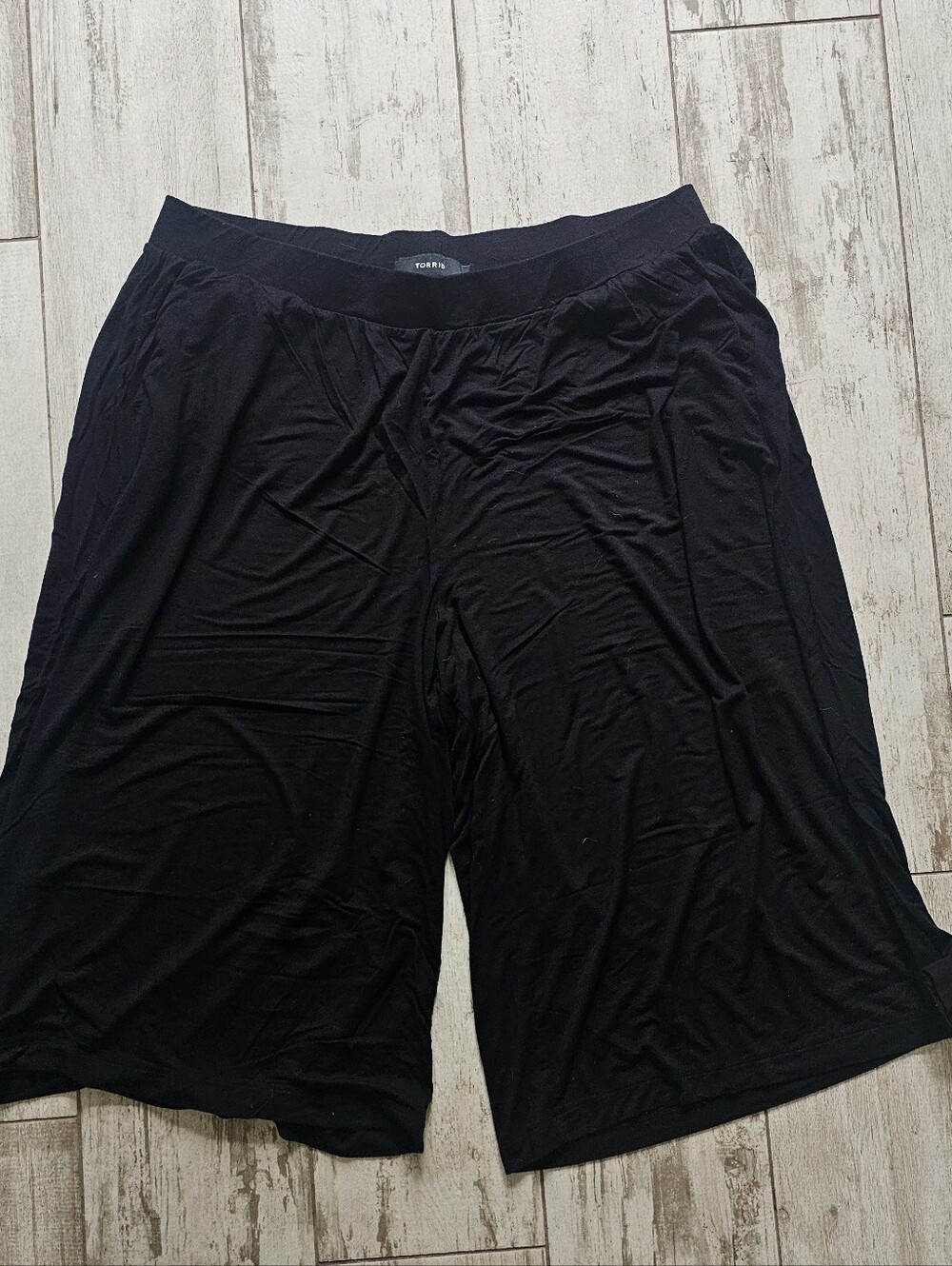 Torrid Black Wide Leg Crop Pants 4X